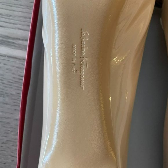 Salvatore Ferragamo 9cm New Bisque Heel (Nude) Size 8 - Picture 3 of 9